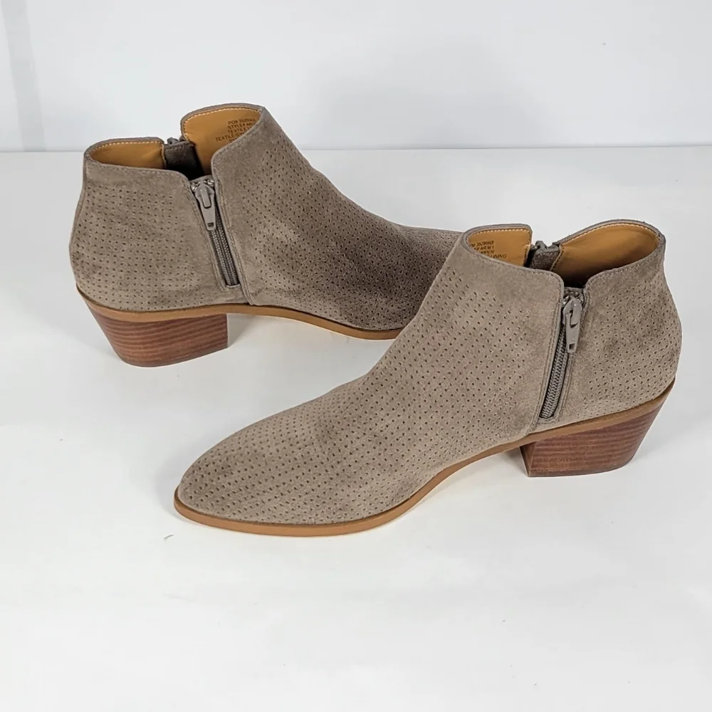 J. Crew Taupe Ankle Booties #806 Size 9.5